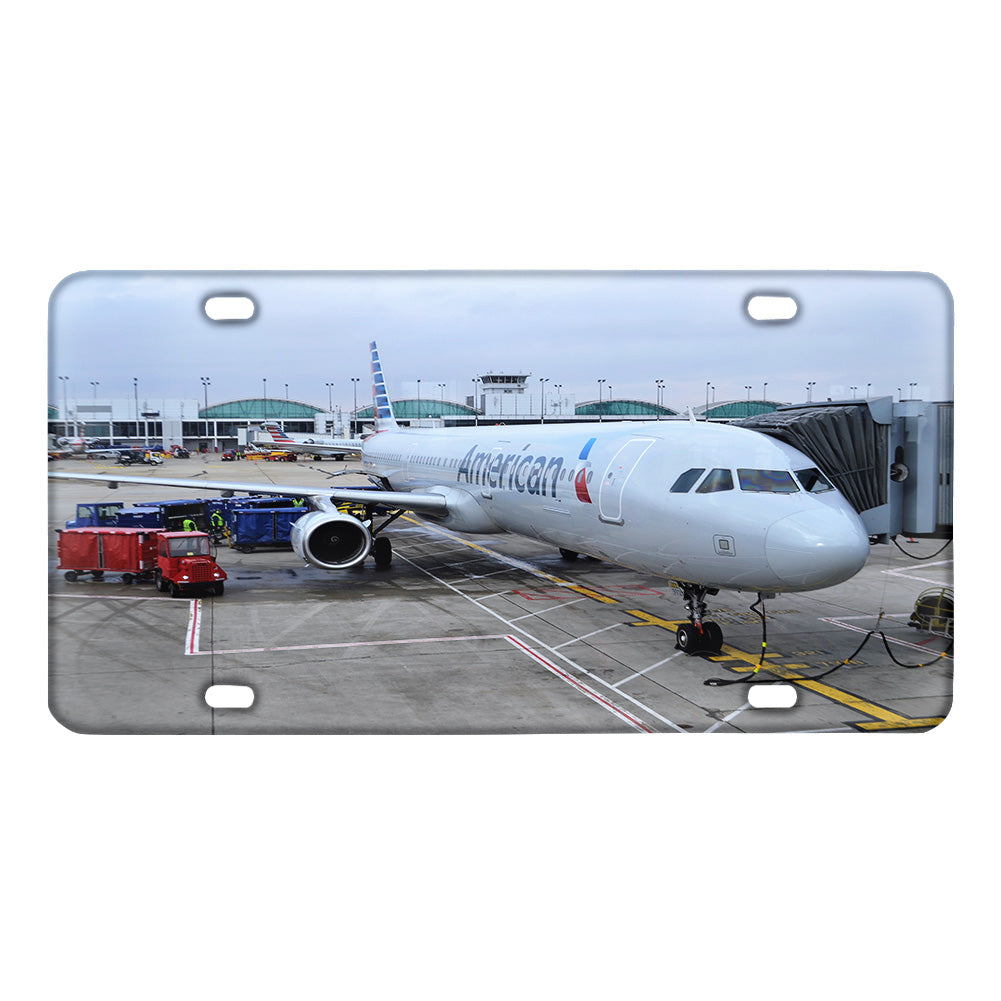 American Airlines A321 Designed Metal (License) Plates