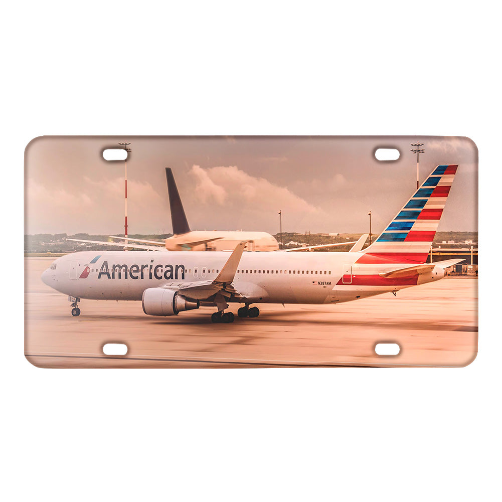 American Airlines Boeing 767 Designed Metal (License) Plates