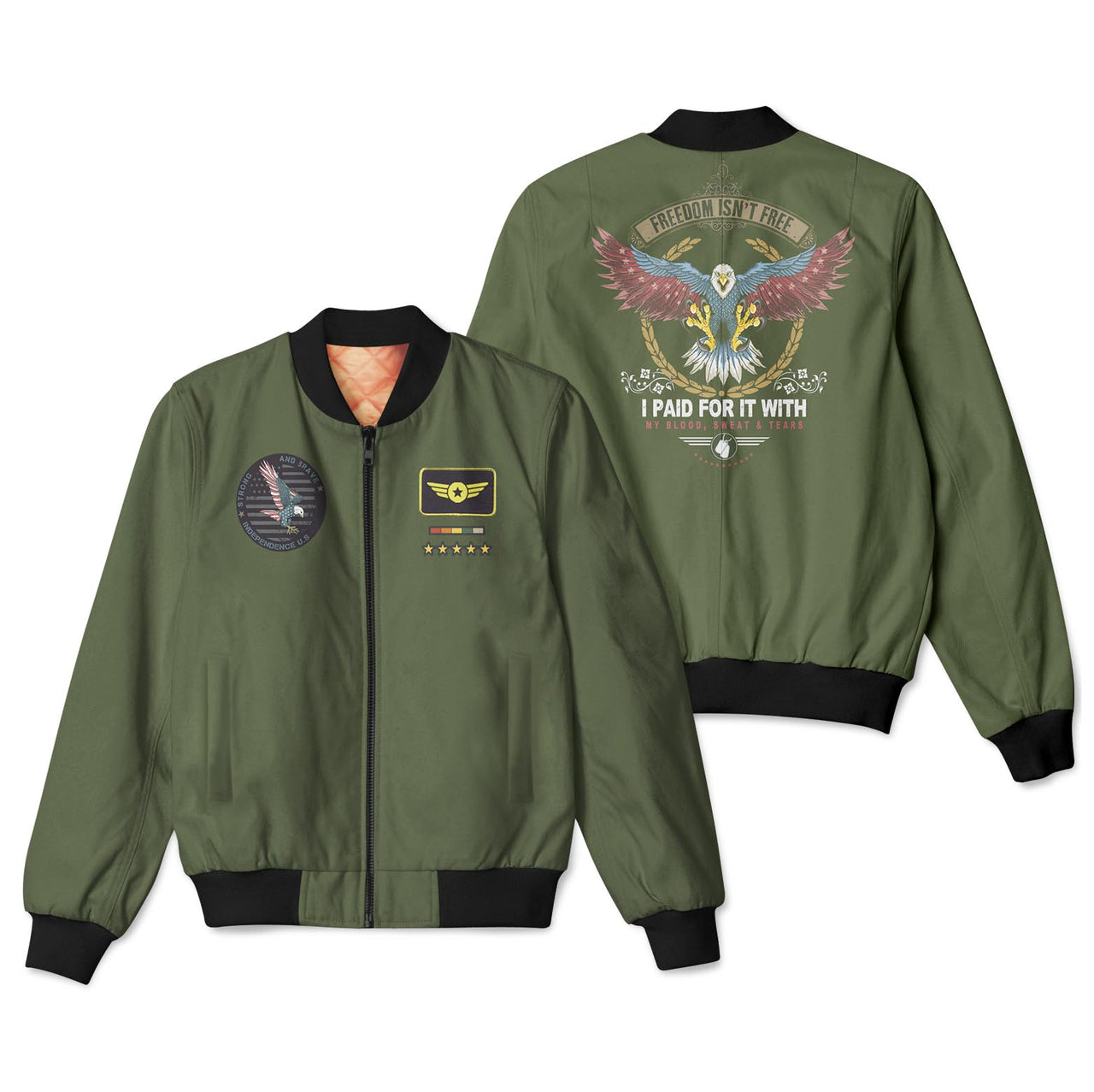 American Eagle Designed 3D Pilot Bomber Jackets