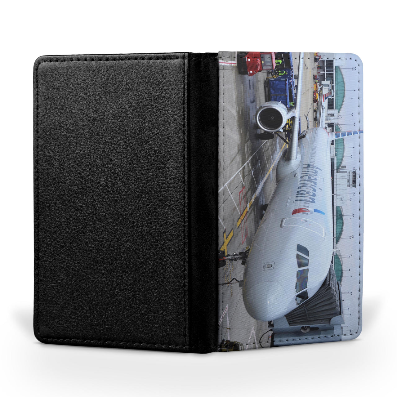 American Airlines A321 Printed Passport & Travel Cases