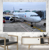 Thumbnail for American Airlines A321 Printed Canvas Posters (1 Piece) Aviation Shop 