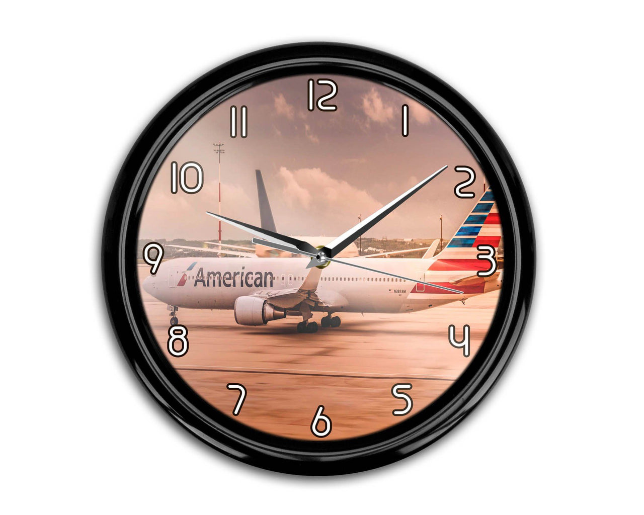 American Airlines Boeing 767 Printed Wall Clocks Aviation Shop 