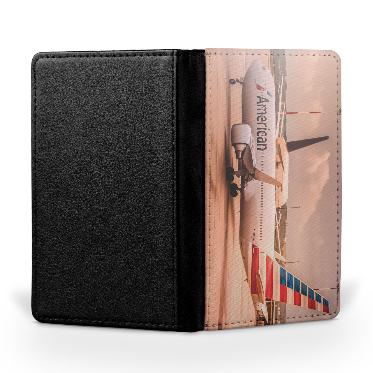 American Airlines Boeing 767 Printed Passport & Travel Cases