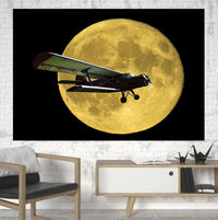 Thumbnail for Antonov-2 With Moon Printed Canvas Posters (1 Piece) Aviation Shop 