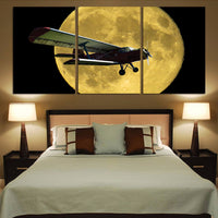 Thumbnail for Antonov-2 With Moon Printed Canvas Posters (3 Pieces) Aviation Shop 