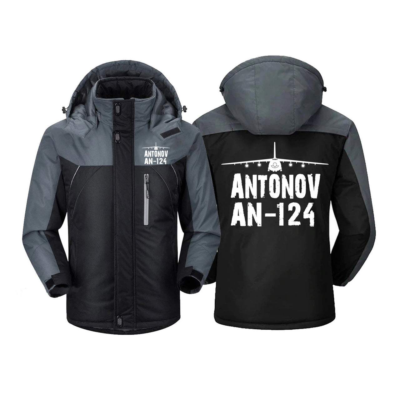 Antonov AN-124 & Plane Designed Thick Winter Jackets