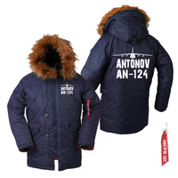 Thumbnail for Antonov AN-124 & Plane Designed Parka Bomber Jackets