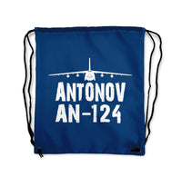 Thumbnail for Antonov AN-124 & Plane Designed Drawstring Bags