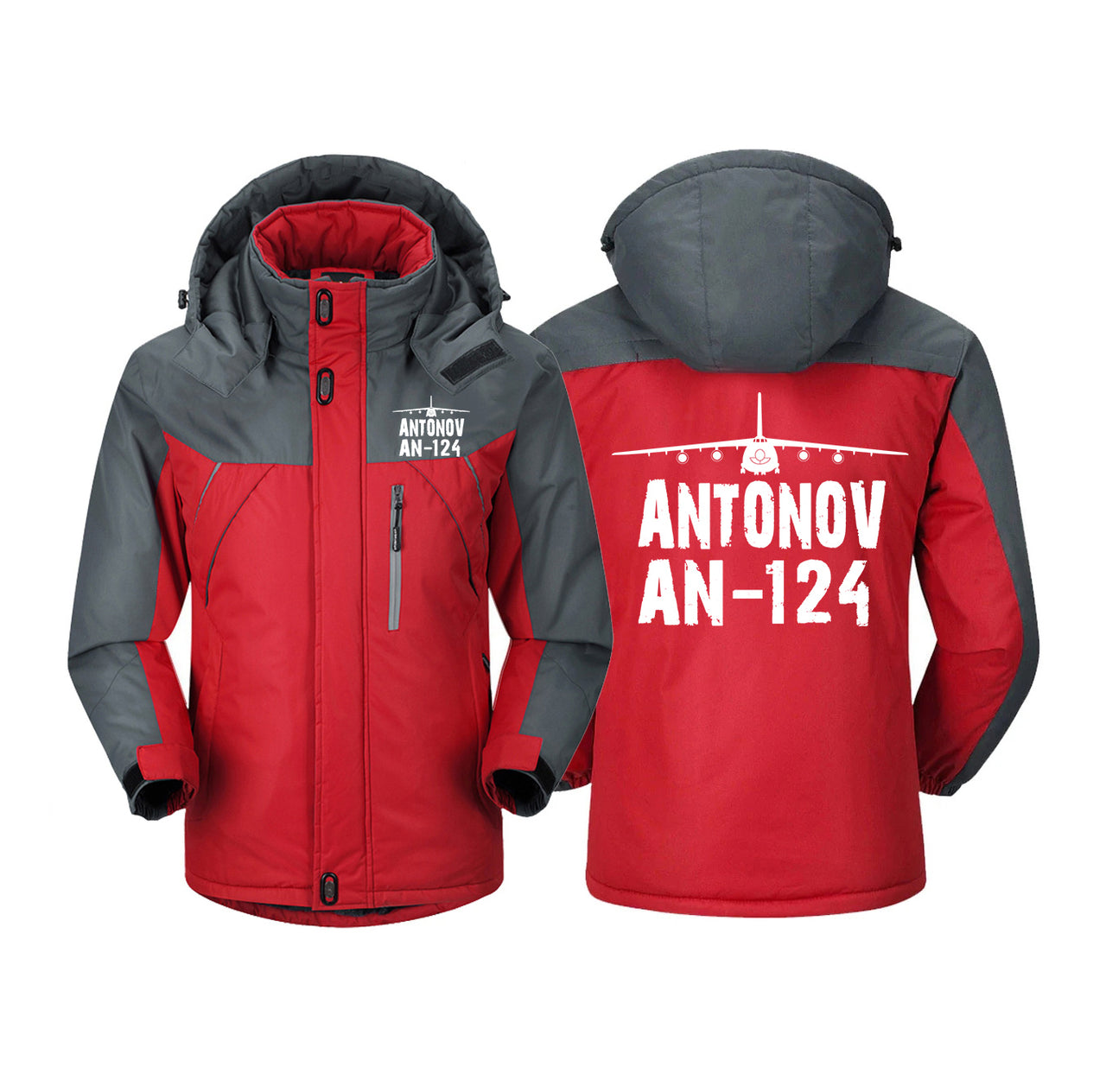 Antonov AN-124 & Plane Designed Thick Winter Jackets
