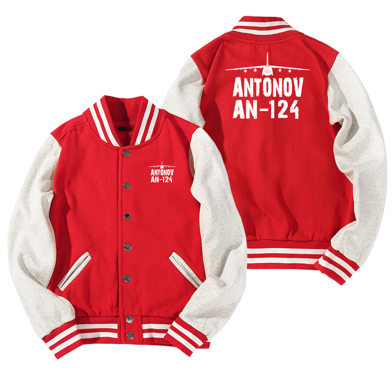 Antonov AN-124 & Plane Designed Baseball Style Jackets