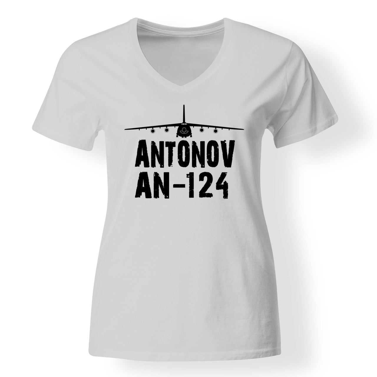Antonov AN-124 & Plane Designed V-Neck T-Shirts