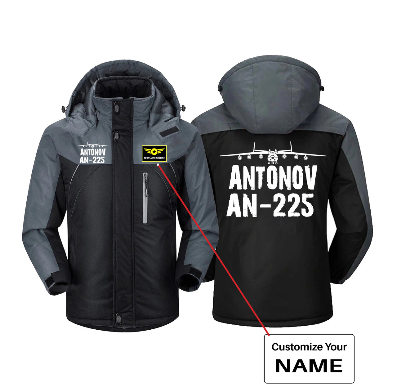 Antonov AN-225 & Plane Designed Thick Winter Jackets