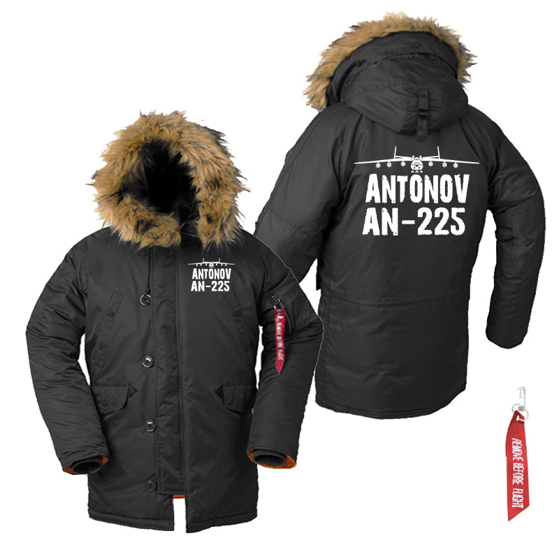Antonov AN-225 & Plane Designed Parka Bomber Jackets