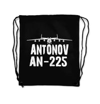 Thumbnail for Antonov AN-225 & Plane Designed Drawstring Bags