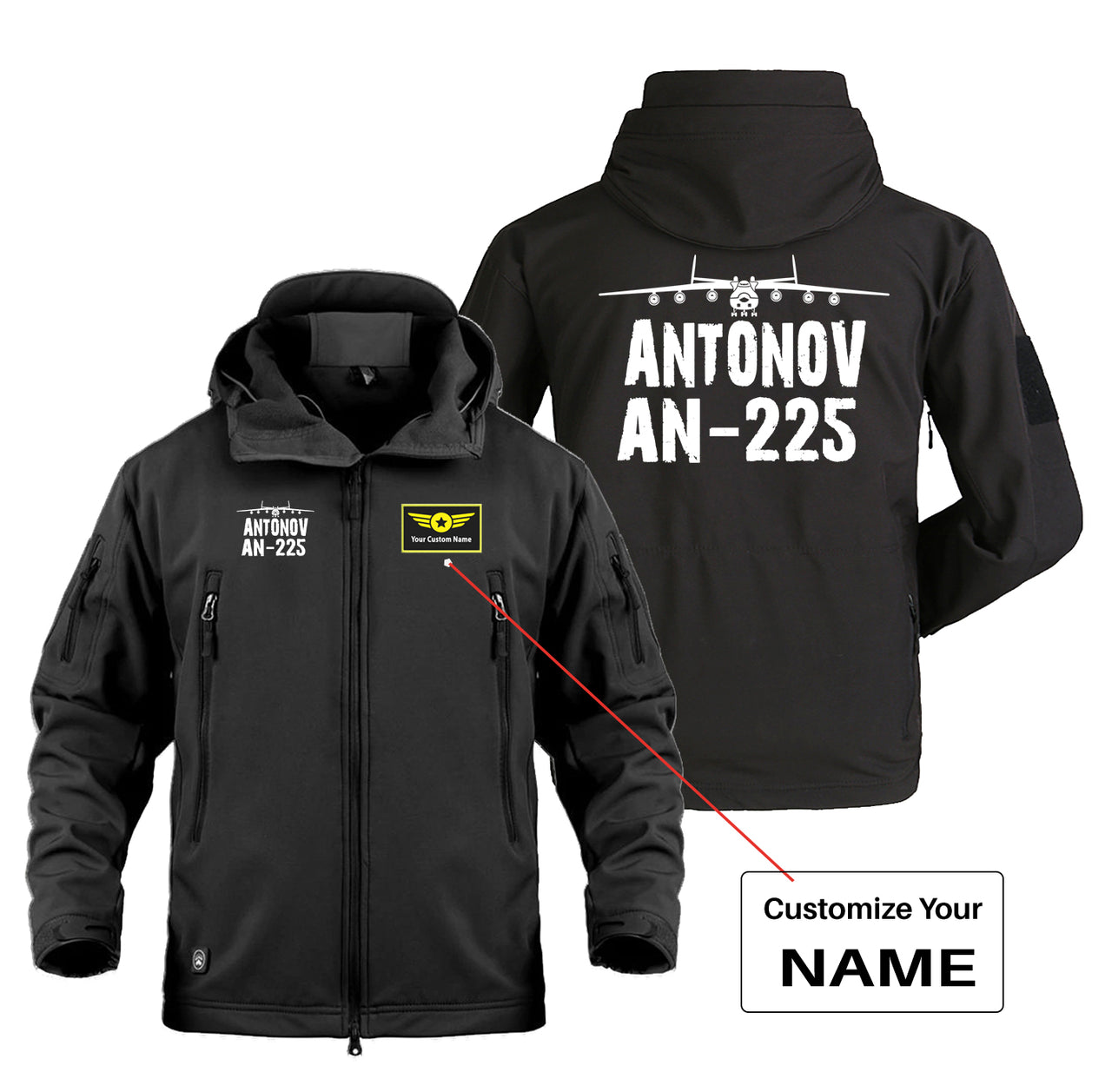 Antonov AN-225 & Plane Designed Military Jackets (Customizable)