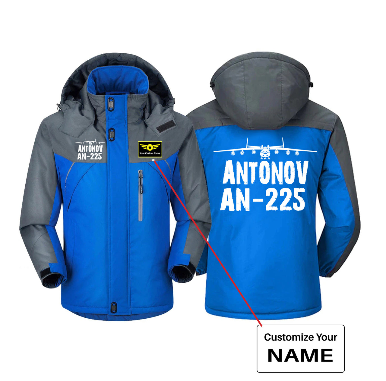 Antonov AN-225 & Plane Designed Thick Winter Jackets