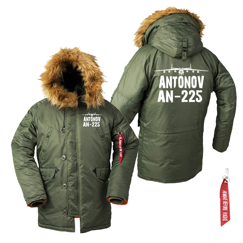 Antonov AN-225 & Plane Designed Parka Bomber Jackets