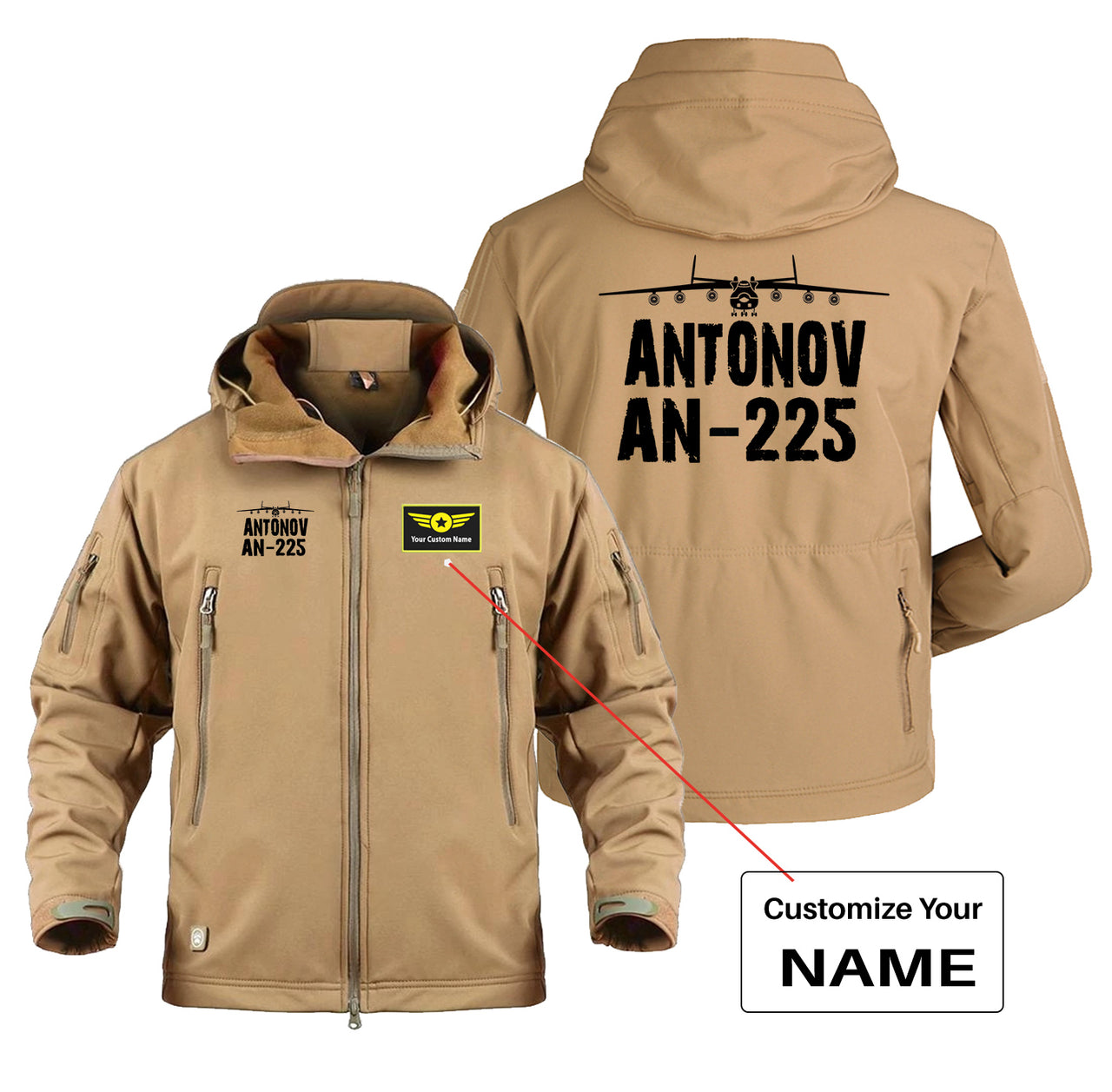 Antonov AN-225 & Plane Designed Military Jackets (Customizable)