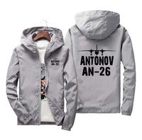 Thumbnail for Antonov AN-26 & Plane Designed Windbreaker Jackets