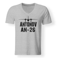 Thumbnail for Antonov AN-26 & Plane Designed V-Neck T-Shirts