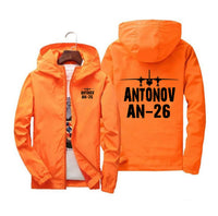 Thumbnail for Antonov AN-26 & Plane Designed Windbreaker Jackets