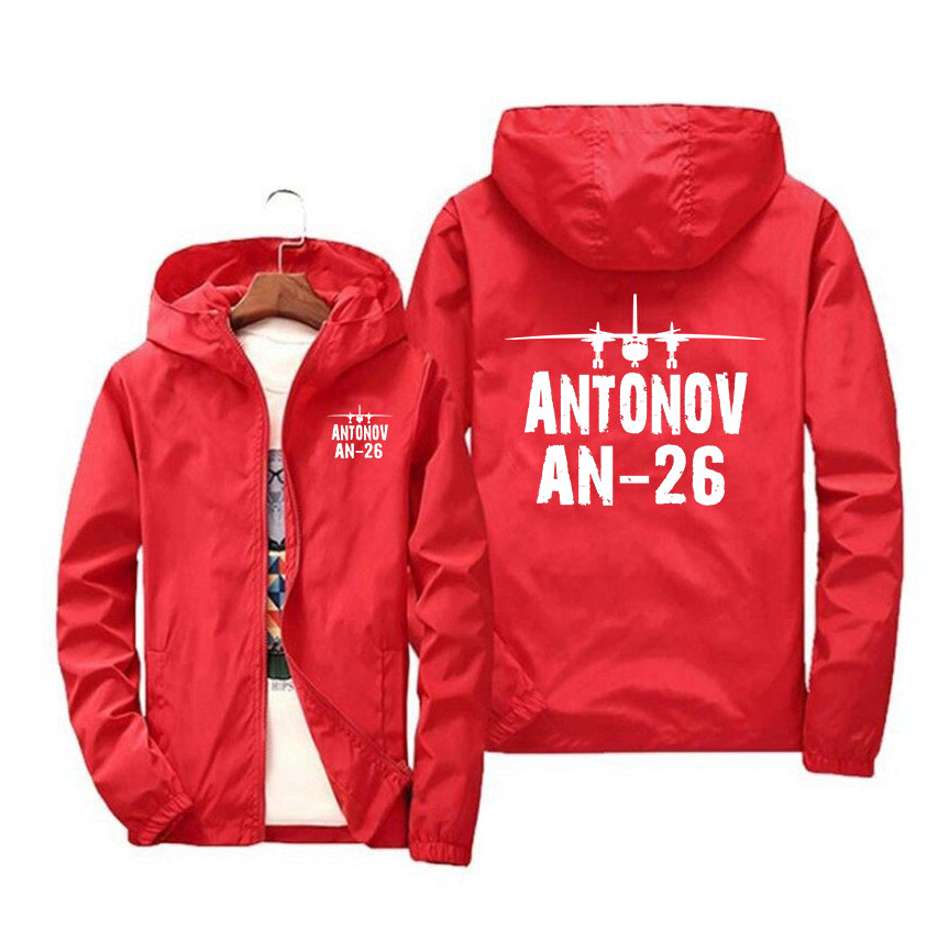 Antonov AN-26 & Plane Designed Windbreaker Jackets