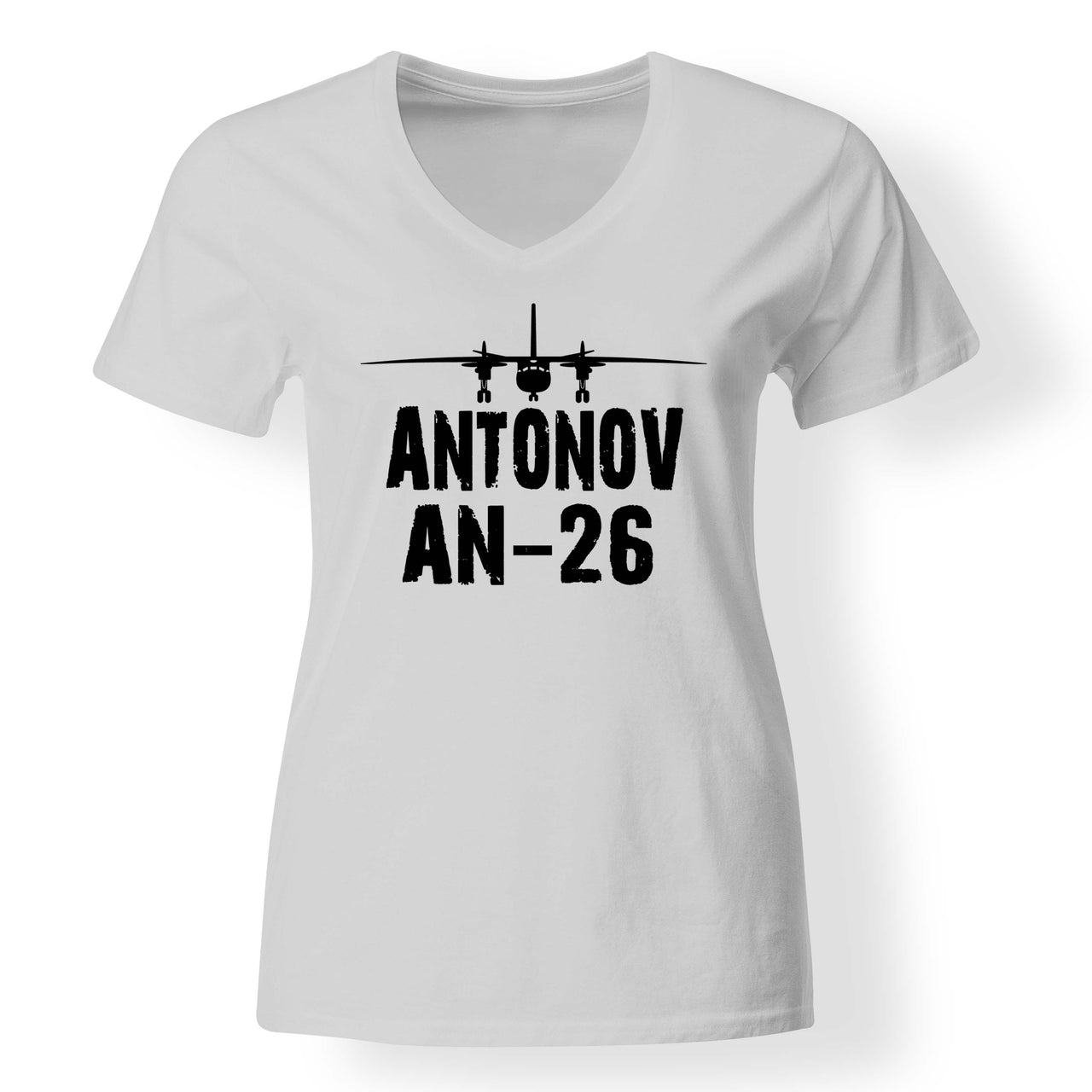 Antonov AN-26 & Plane Designed V-Neck T-Shirts