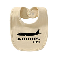 Thumbnail for Airbus A320 Printed Designed Baby Saliva & Feeding Towels