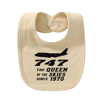 Thumbnail for Boeing 747 - Queen of the Skies (2) Designed Baby Saliva & Feeding Towels