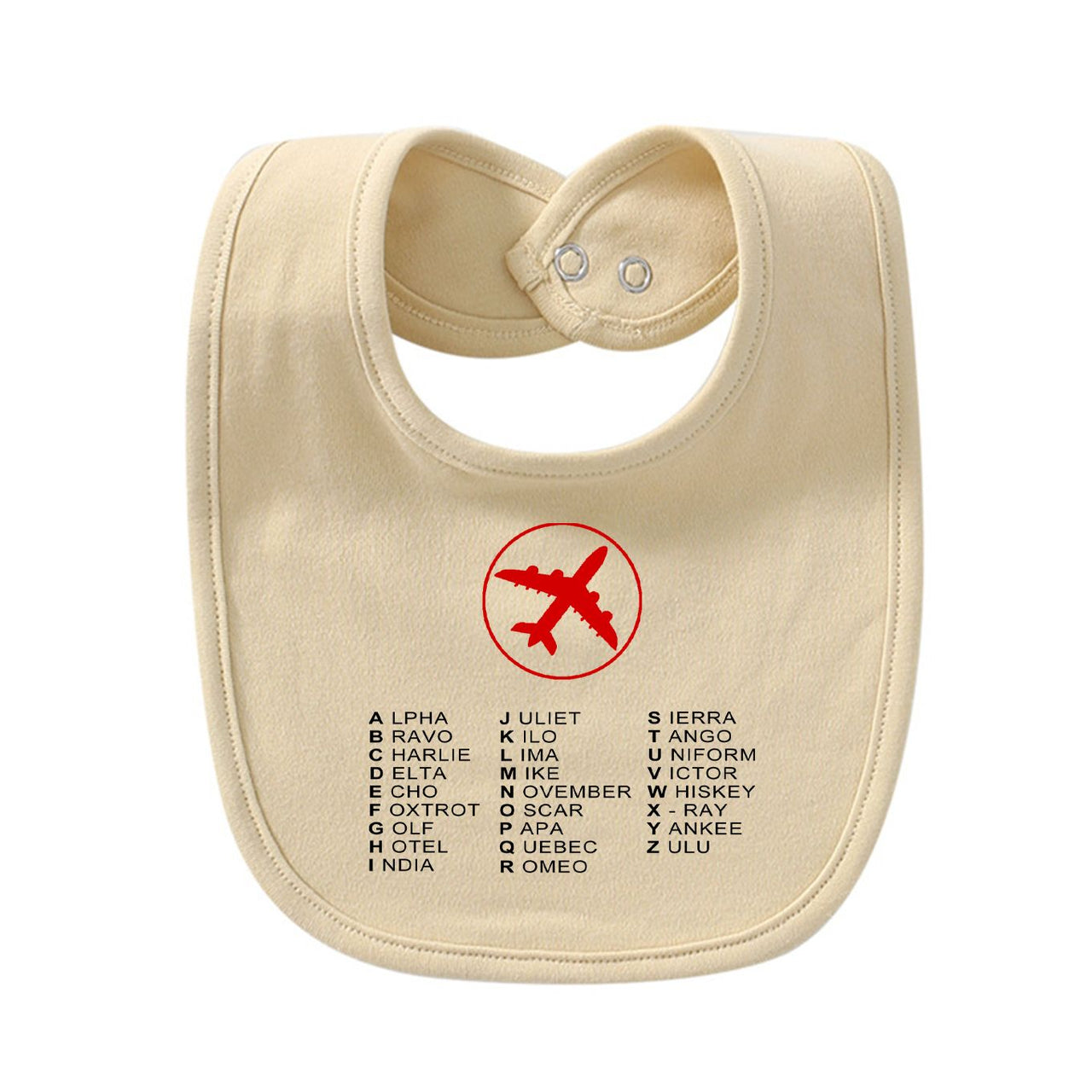 Aviation Alphabet 2 Designed Baby Saliva & Feeding Towels