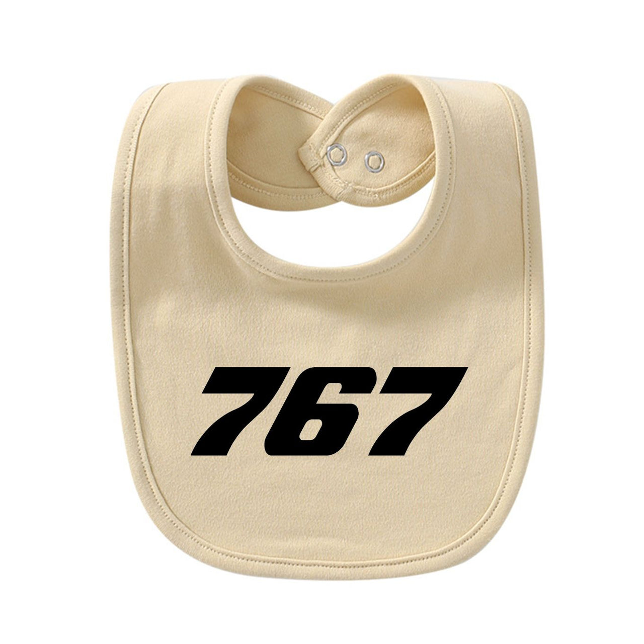 767 Flat Text Designed Baby Saliva & Feeding Towels