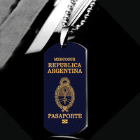 Thumbnail for Argentina Passport Designed Metal Necklaces