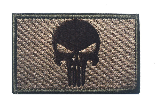Skull Designed Embroidery Patch