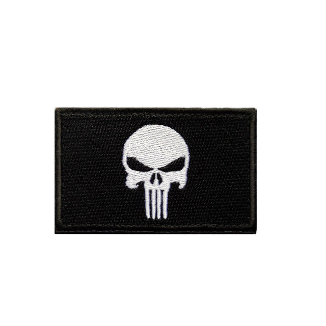 Skull Designed Embroidery Patch