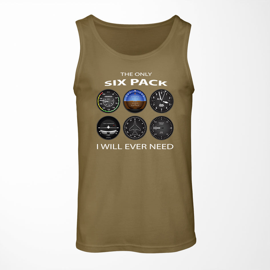 The Only Six Pack I Will Ever Need Designed Tank Tops