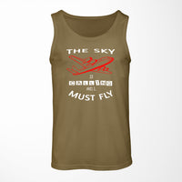 Thumbnail for The Sky is Calling and I Must Fly Designed Tank Tops