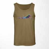 Thumbnail for Multicolor Airplane Designed Tank Tops