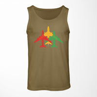 Thumbnail for Colourful 3 Airplanes Designed Tank Tops