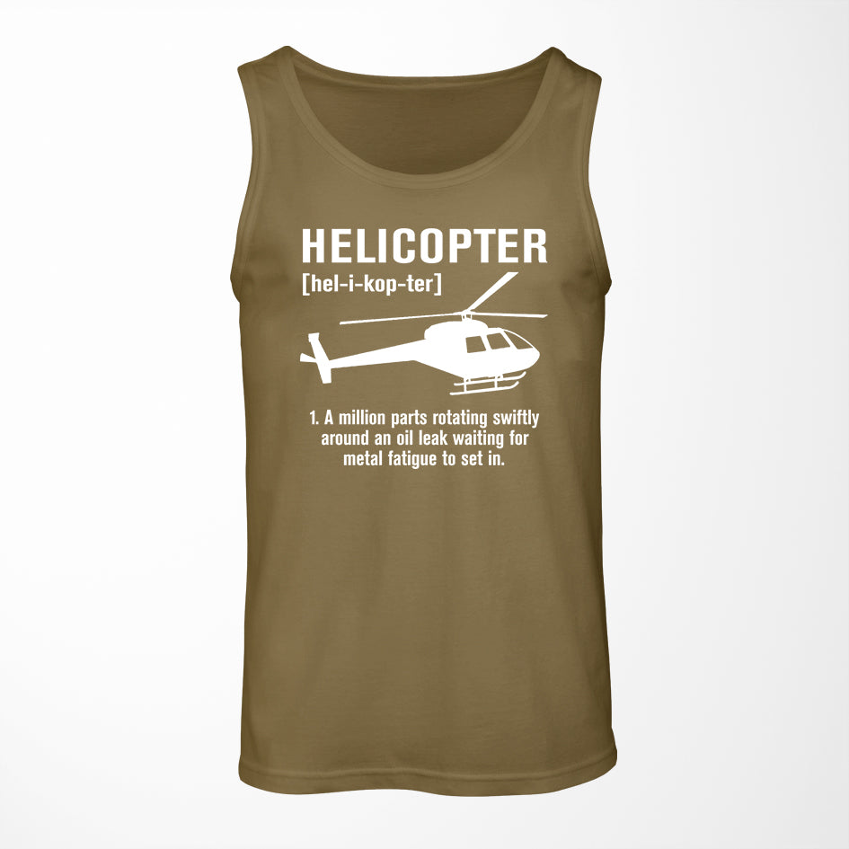 Helicopter [Noun] Designed Tank Tops