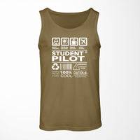 Thumbnail for Student Pilot Label Designed Tank Tops