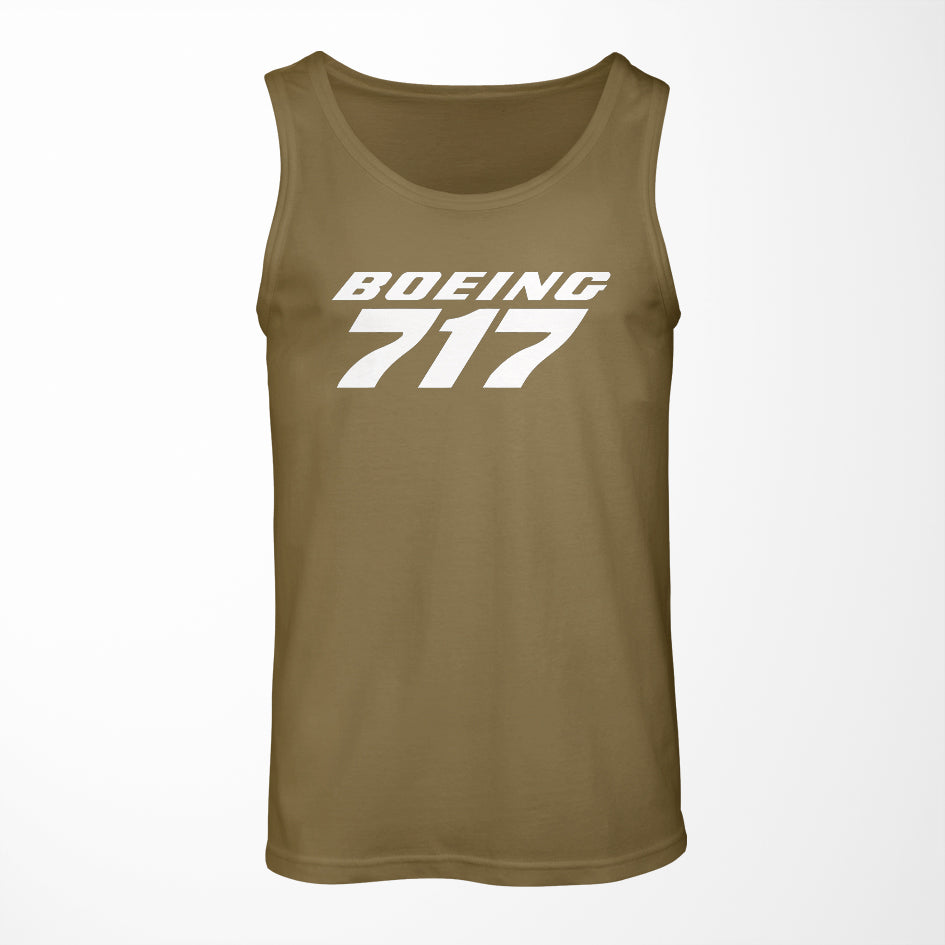 Boeing 717 & Text Designed Tank Tops