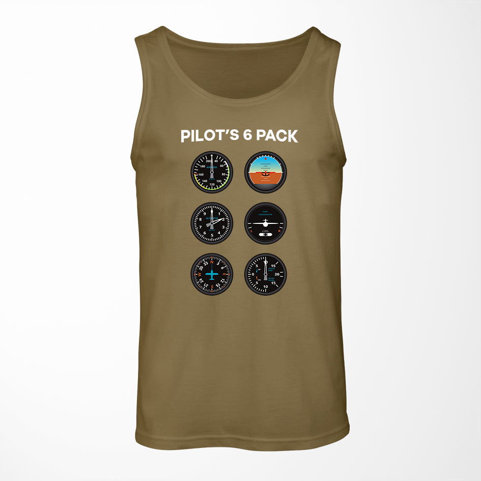Pilot's 6 Pack Designed Tank Tops