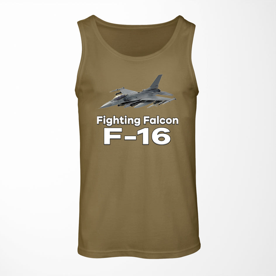 The Fighting Falcon F16 Designed Tank Tops