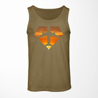 Thumbnail for Supermen of The Skies (Sunset) Designed Tank Tops