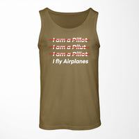 Thumbnail for I Fly Airplanes Designed Tank Tops