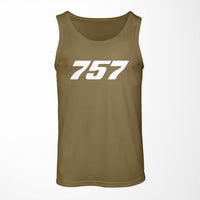 Thumbnail for 757 Flat Text Designed Tank Tops