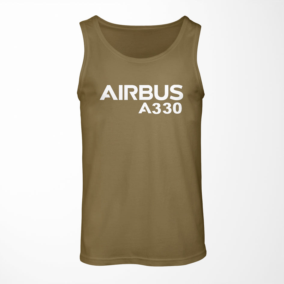 Airbus A330 & Text Designed Tank Tops