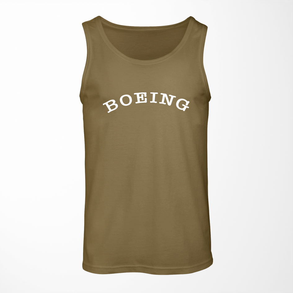 Special BOEING Text Designed Tank Tops