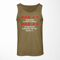 Thumbnail for Rule 1 - Pilot is Always Correct Designed Tank Tops