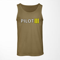 Thumbnail for Pilot & Stripes (3 Lines) Designed Tank Tops